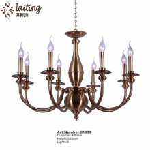 lustre en laiton moderne en laiton